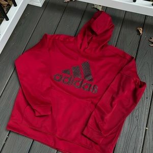 Red XXL Adidas men’s sweatshirt. Good condition.